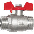 Brass Forged Full Bore Ball Valve with Butterfly Handle (a. 7014)